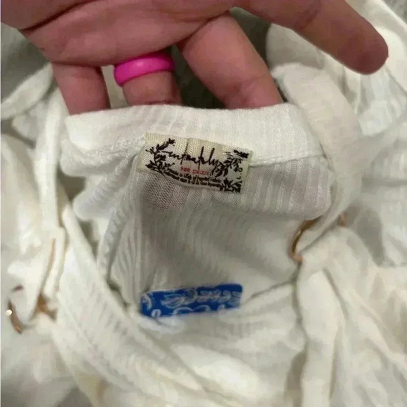 Intimately Free People Bodysuit O-Ring White Size L - Picture 7 of 8